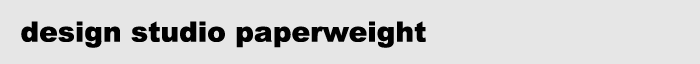 design studio paperweight